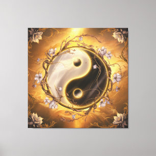 Ying and Yang Sacred Symbol Canvas Print