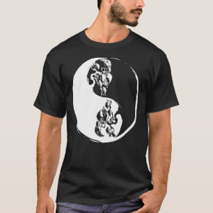 Ying Yang Bonsai Tree Retro Plant Garden Buddhist T-Shirt