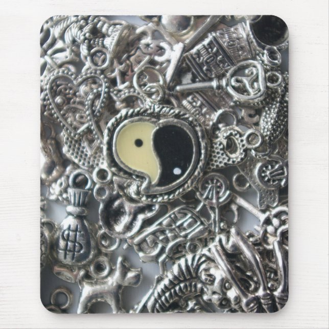 ying yang charm mouse pad (Front)