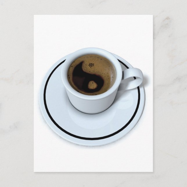 Ying Yang coffee Postcard (Front)
