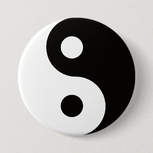 Ying Yang  dualities  7.5 Cm Round Badge