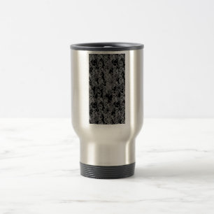 Ying Yang Grey Dragons Travel Mug