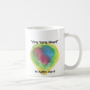 "Ying Yang Heart" , By Kaitlin, ... Coffee Mug