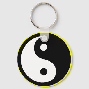 ying yang key ring