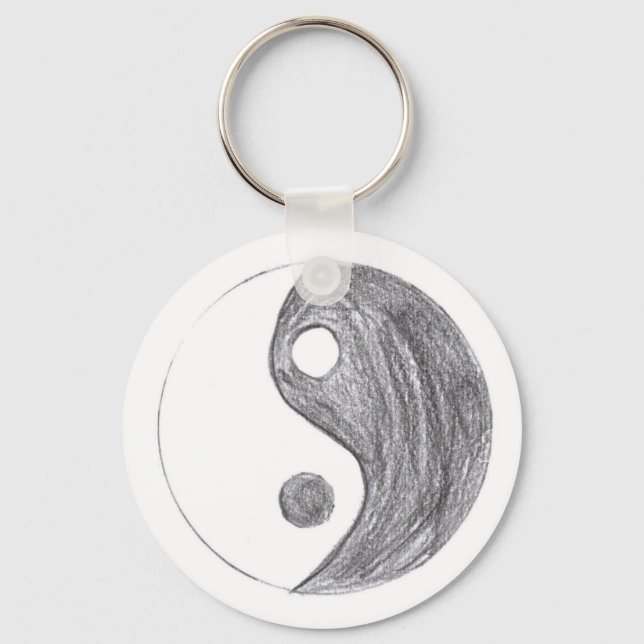 ying yang key ring (Front)