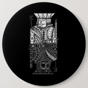Ying Yang King 6 Cm Round Badge