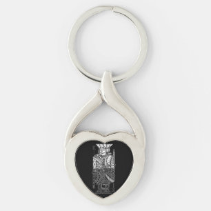 Ying Yang King Key Ring