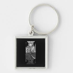 Ying Yang King Key Ring
