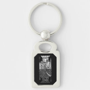 Ying Yang King Key Ring