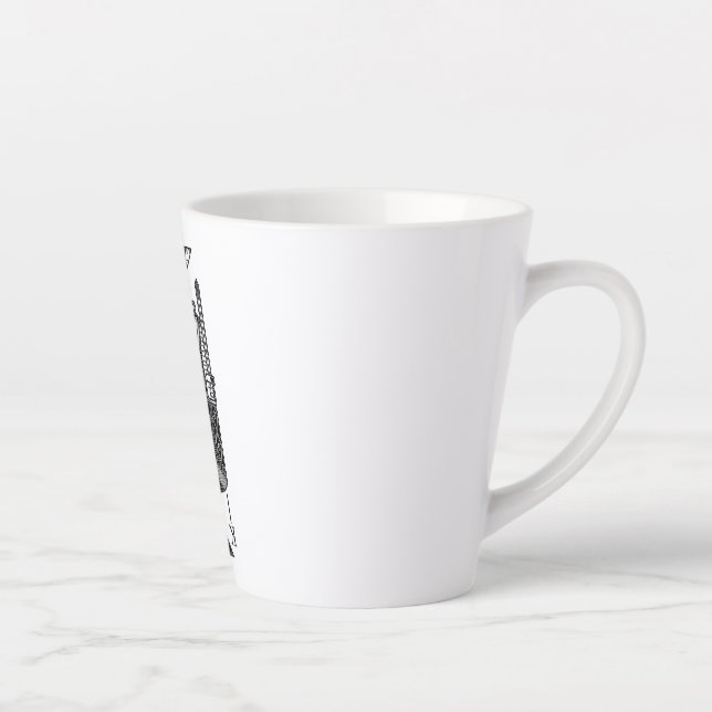 Ying Yang King Latte Mug (Right)