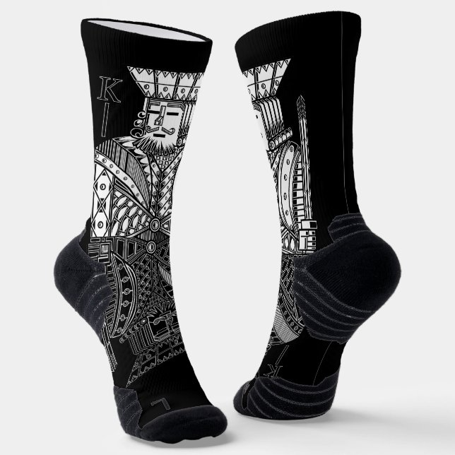 Ying Yang King Socks (Angled)