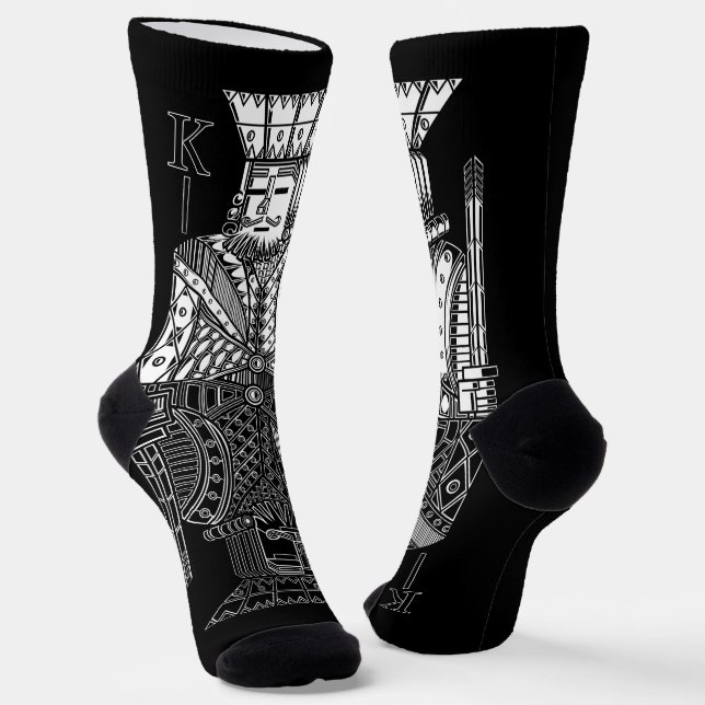 Ying Yang King Socks (Angled)