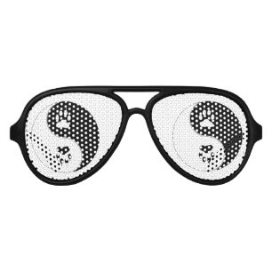Ying Yang Paw Print Aviator Sunglasses