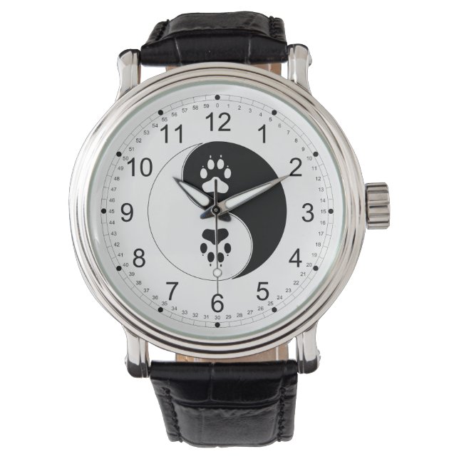 Ying Yang Paw Print Watch (Front)