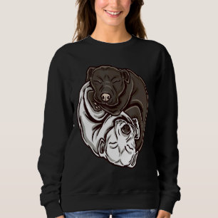 Ying Yang Pitbulls For Pitbulls Dog Owners Sweatshirt