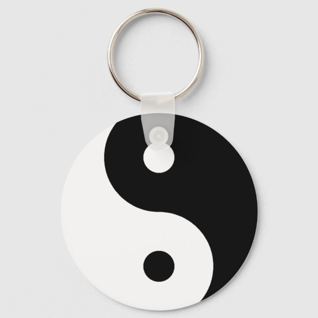Ying Yang Symbol Key Ring (Front)