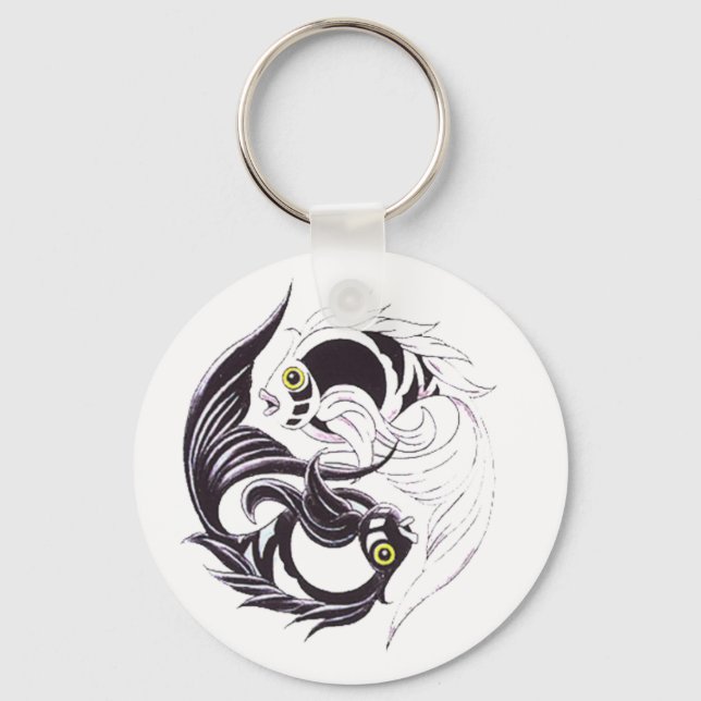 YingYang Koi Key Ring (Front)