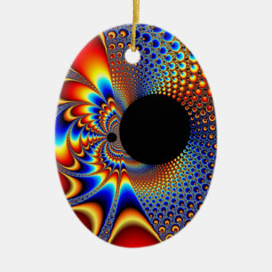 YinYang BigBang Christmas Fractal Ceramic Tree Decoration