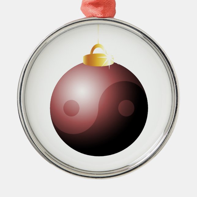YinYang Christmas Ball Ornament (Front)