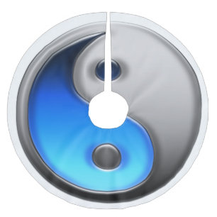 Yinyang Treeskirt Brushed Polyester Tree Skirt