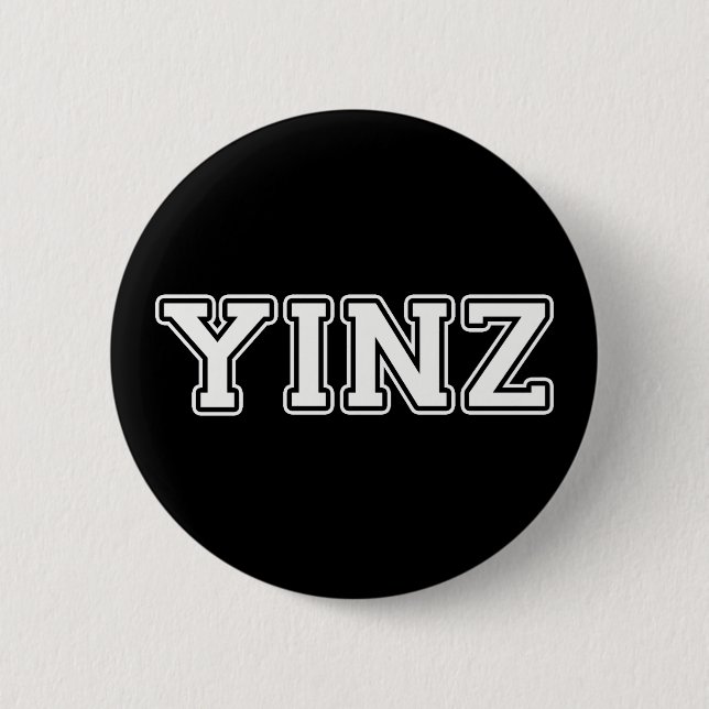 Yinz 6 Cm Round Badge (Front)