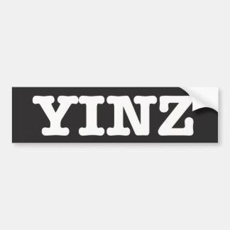 Yinz - bumper sticker