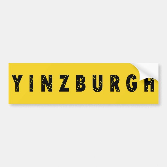Yinzburgh Bumper Sticker (Front)
