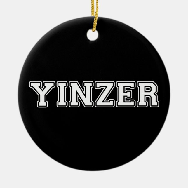 Yinzer Ceramic Tree Decoration (Front)