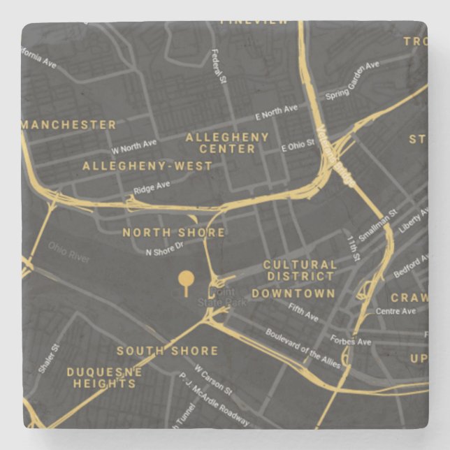 Yinzer Drink Coasters (Front)