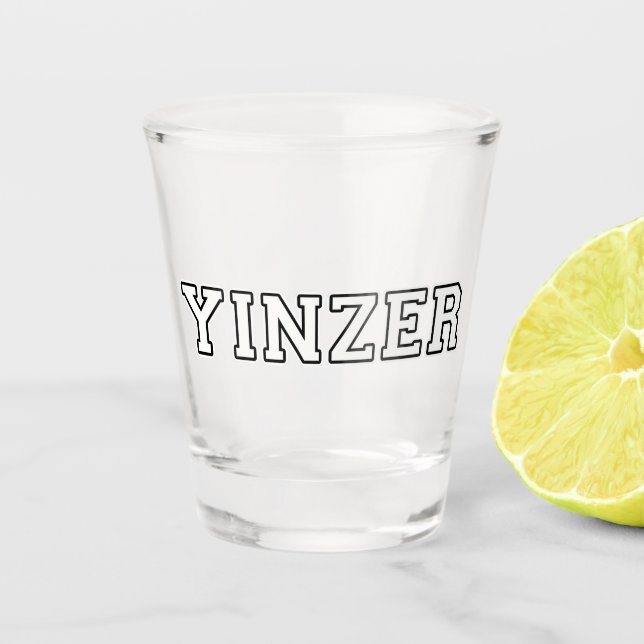 Yinzer Shot Glass (Front)