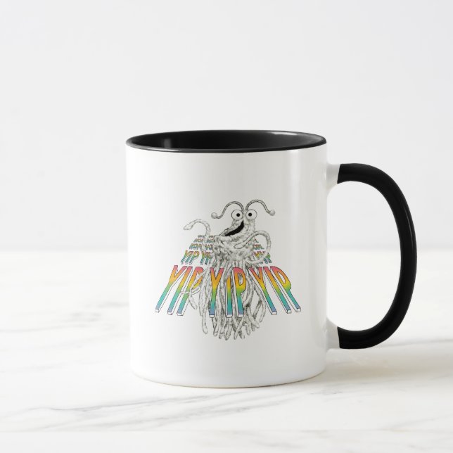 Yip Yips B&W Sketch Drawing Mug (Right)