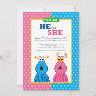 Yip-Yips Gender Reveal Invitation