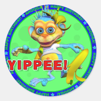 YIPPEE! Birthday Stickers with Nanas