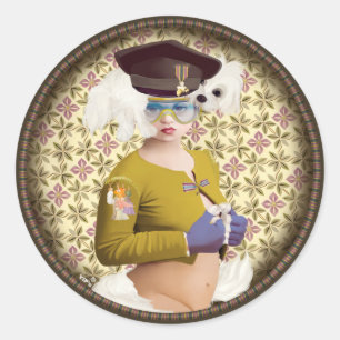 YIP's klimbim Classic Round Sticker
