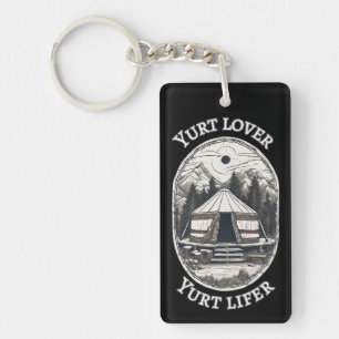 Yirt Lover Yurt Lifer Funny Yurt Tent  Key Ring