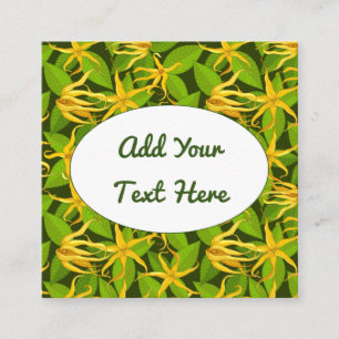 Ylang Ylang Exotic Flowers Square Business Card
