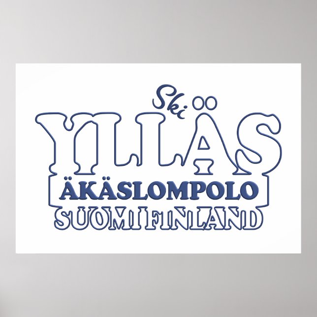 YLLÄS FINLAND custom poster (Front)