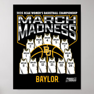 Ylor March Madness 2025 Women's Sketll Nil  Poster