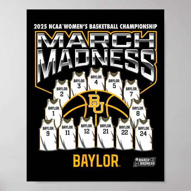 Ylor March Madness 2025 Women's Sketll Nil  Poster (Front)