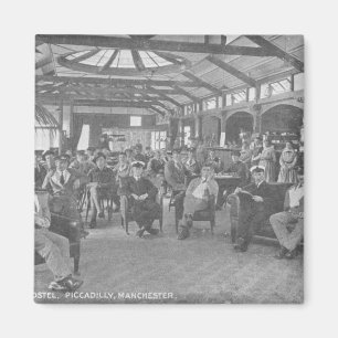 YMCA Hostel, Piccadilly, Manchester, c.1910 Magnet