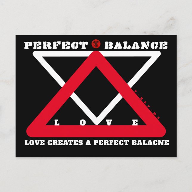 YNOTME PERFECT BALANCE 4b3  Postcard (Front)