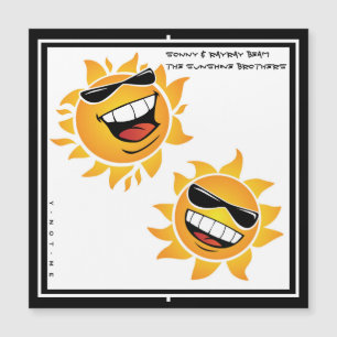 YNOTME THE SUNSHINE BROTHERS Magnetic Card
