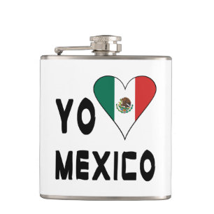 Yo Amo Mexico  Hip Flask