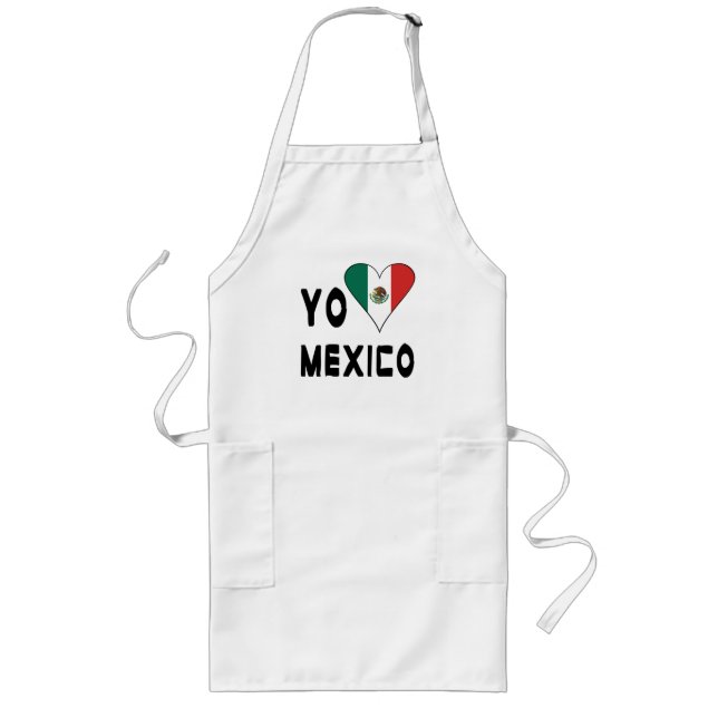 Yo Amo Mexico Long Apron (Front)