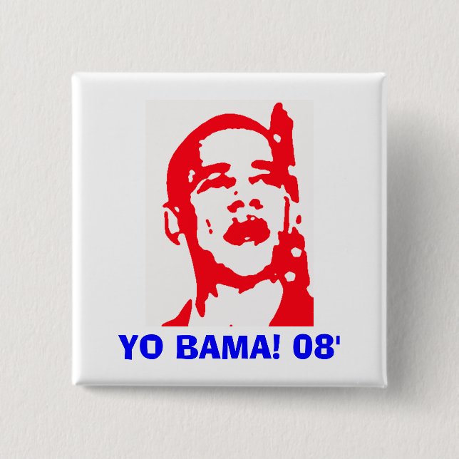 Yo Bama 08' 15 Cm Square Badge (Front)