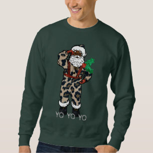 yo black santa sweatshirt