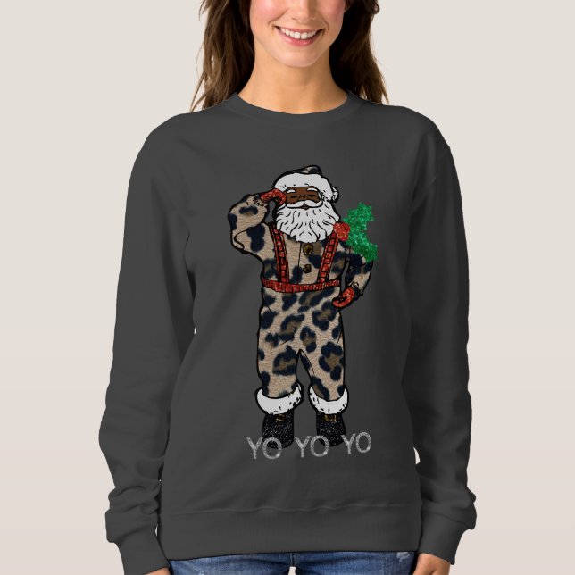 yo black santa sweatshirt (Front)