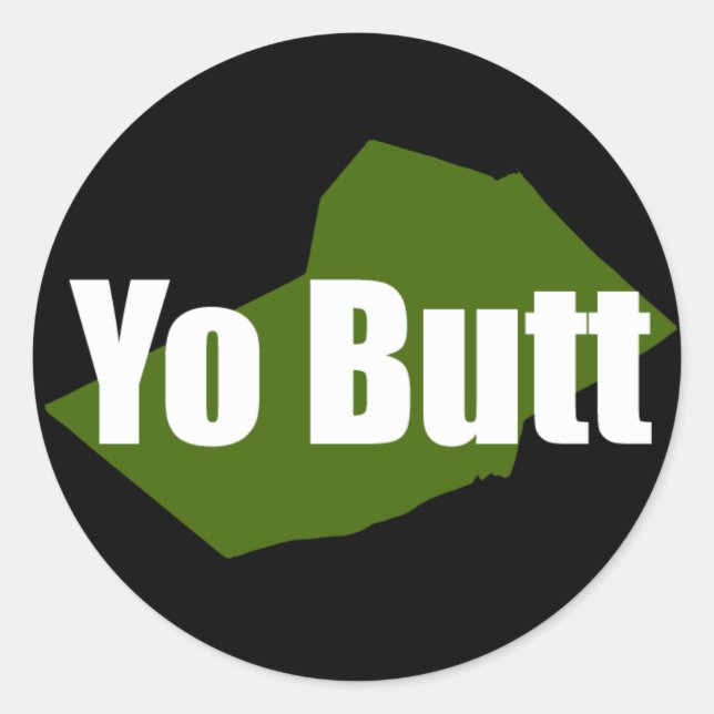 Yo Butt - Skook Sticker (Front)