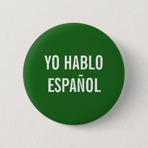 YO HABLO ESPAÑOL  I SPEAK SPANISH HELP BUTTON