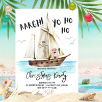 Yo Ho Ho Pirate Santa Nautical Christmas